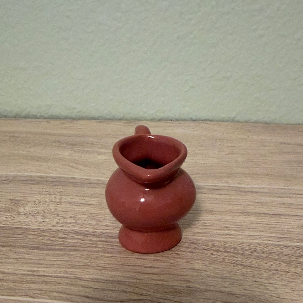 Mini Pink Ceramic Pitcher - Picture 5 of 8